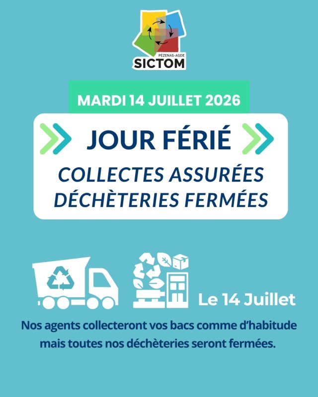 SICTOM : collecte du 14 juillet