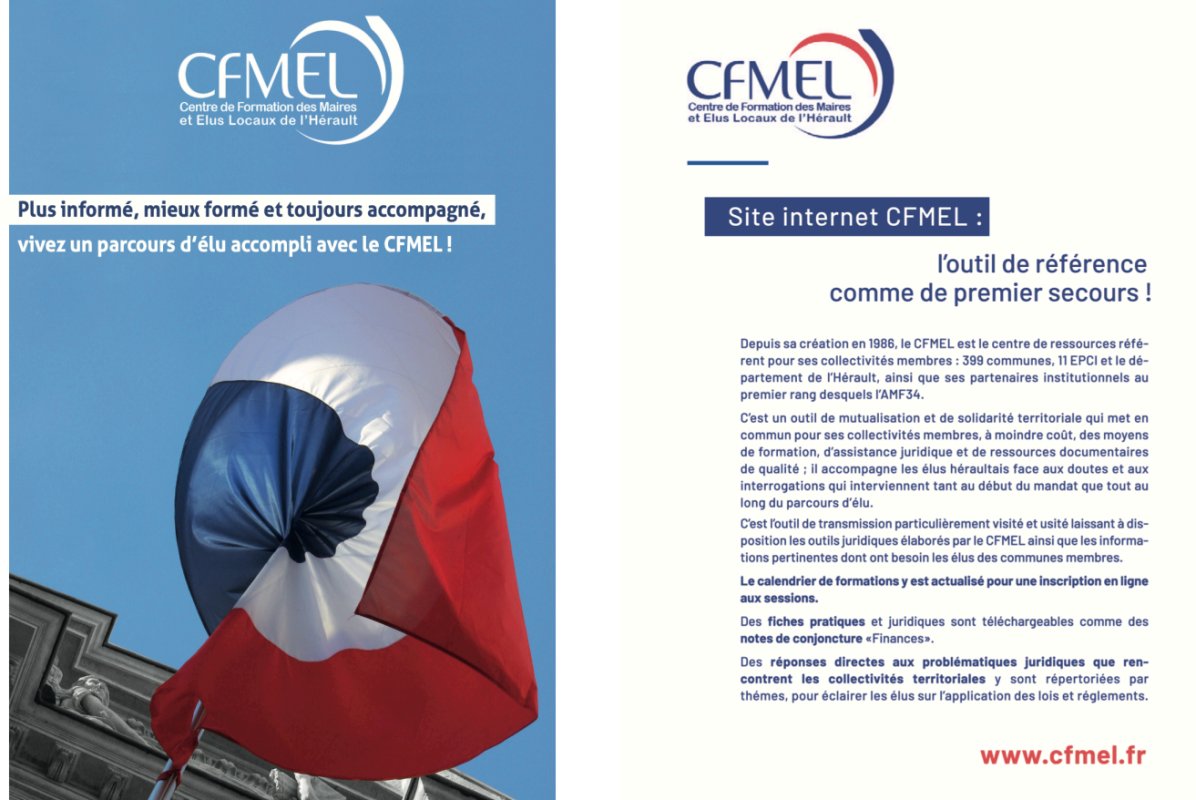 Le CFMEL, partenaire incontournable des Maires et Elus locaux de l'H&eacute;rault