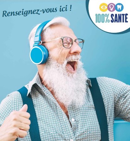 B&eacute;n&eacute;ficiez de nos appareils auditifs &agrave; partir de 0&euro; de reste &agrave; charge avec le 100% Sant&eacute;
